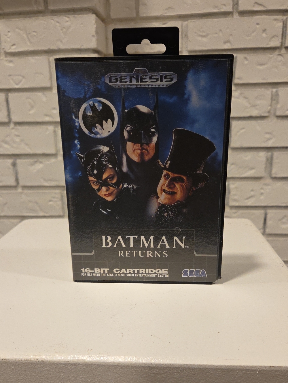 Sega Batman Returns Genesis Game with Poster